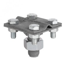 Зажим прута на штыре (пластина 56х56мм) HZ EKF PROxima (lp-g6606-e1302)