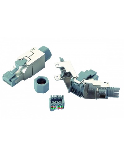 Вилка RJ45 категории 6 FTP для полевой установки Eurolan (13A-F6-03SL) в Ставрополе Коннекторы и разъемы Pintop.ru