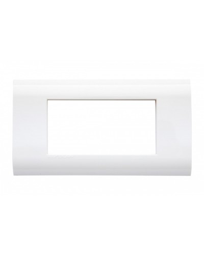 Рамка для модулей 22,5x45,0 мм 4 модуля, белая Eurolan (16M-00-04WT) в Ставрополе Комбинированные настенные розетки Pintop.ru