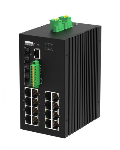 Управляемый промышленный L2+ коммутатор Gigalink GL-SW-G207-16P4ST-I(BT) в Ставрополе Коммутаторы Pintop.ru