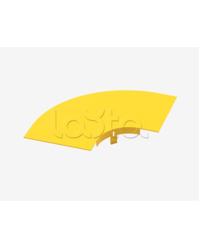 Крышка на горизонтальный изгиб на 90° Hyperline FBTR-240-ELB90CVR в Ставрополе Аксессуары для лотков Pintop.ru