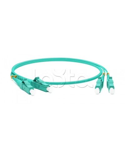 Патч-корд волоконно-оптический Hyperline FC-D2-503-FC/PR-LC/PR-H-3M-LSZH-AQ в Ставрополе Патч-корды оптические Pintop.ru