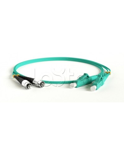 Патч-корд волоконно-оптический Hyperline FC-D2-503-SC/PR-SC/PR-H-1M-LSZH-AQ в Ставрополе Патч-корды оптические Pintop.ru