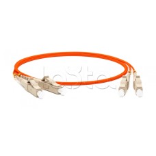 Патч-корд волоконно-оптический Hyperline FC-D2-50-LC/PR-LC/PR-H-2M-LSZH-OR