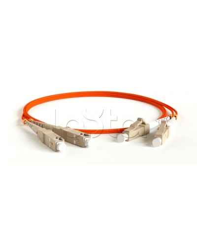 Патч-корд волоконно-оптический MM 50/125, LC-SC, duplex, LSZH, 10 м Hyperline FC-D2-50-LC/PR-SC/PR-H-10M-LSZH-OR (FC-50-LC-SC-PC-10M) в Ставрополе Патч-корды оптические Pintop.ru