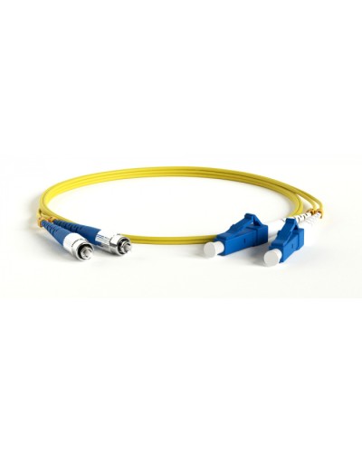 Патч-корд волоконно-оптический Hyperline FC-D2-9-FC/UR-LC/UR-H-0.5M-LSZH-YL в Ставрополе Патч-корды оптические Pintop.ru