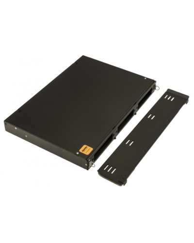 Бокс оптический 19 Hyperline FO-19V-1U-3xSLT-W130H30-24UN-BK в Ставрополе Кросс оптический Pintop.ru