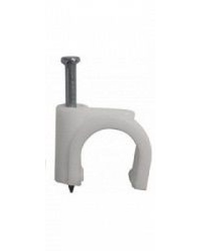 Скоба пластиковая с гвоздем (клипса), макс. Диаметр Hyperline (GC-1C) в Ставрополе Держатели, клипсы, скобы Pintop.ru