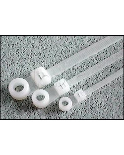 Хомут-стяжка нейлоновый 200x4,8 с отверстием под винт Hyperline GTM-200STC (100 шт/уп.) в Ставрополе Стяжки-хомуты Pintop.ru