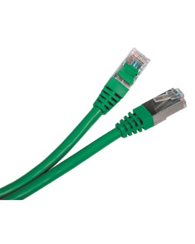Патч-корд RJ45-RJ45, 4 пары, STP, кат.5е, LSZH (1,5м) Hyperline PC-LPM-STP-RJ45-RJ45-C5e-1.5M-LSZH-GN в Ставрополе Патчкорды (медные) Pintop.ru
