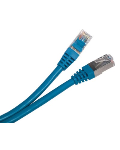 Патч-корд RJ45-RJ45, 4 пары, STP, кат.5е, LSZH (1м) Hyperline PC-LPM-STP-RJ45-RJ45-C5e-1M-LSZH-BL в Ставрополе Патчкорды (медные) Pintop.ru