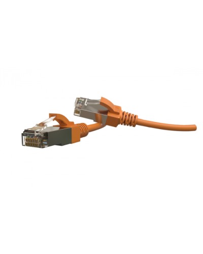 Патч-корд S/FTP Hyperline (PC-LPT-SFTP-RJ45-RJ45-C6-1M-LSZH-OR) в Ставрополе Патчкорды (медные) Pintop.ru