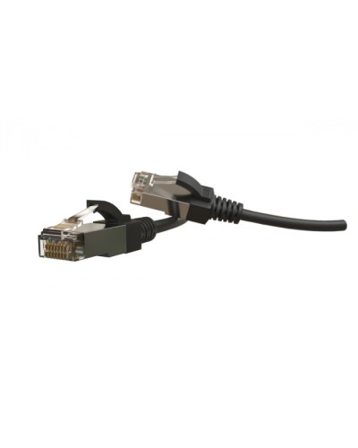 Патч-корд S/FTP Hyperline (PC-LPT-SFTP-RJ45-RJ45-C6-2M-LSZH-BK) в Ставрополе Патчкорды (медные) Pintop.ru