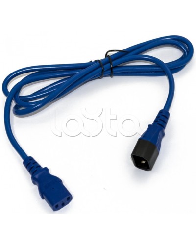 Кабель питания монитор-компьютер Hyperline PWC-IEC13-IEC14-3.0-BL в Ставрополе Патч-корды и пигтейлы Pintop.ru