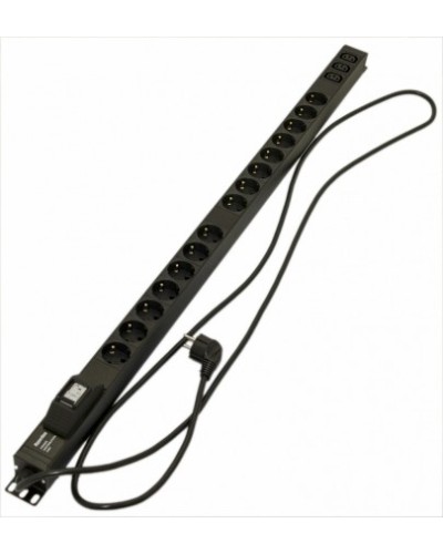 Блок розеток Hyperline SHE-15SH-3IEC-B-2.5EU в Ставрополе Блоки розеток Pintop.ru