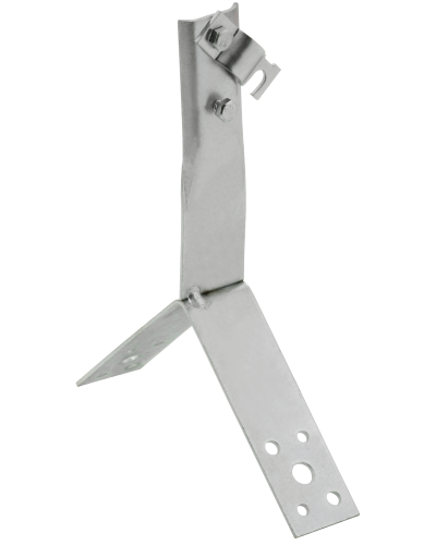 Держатель проводника круглого 6-10мм винтовой для конька h=100мм нержавеющая сталь IEK (ZDP80-20-4-16-100) в Ставрополе Крепеж Pintop.ru