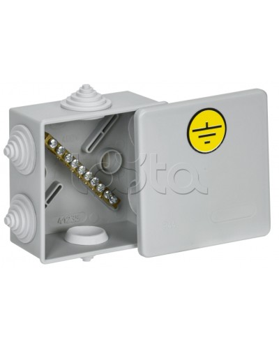 Коробка КУП КМ41360 85х85х40мм IP44 6 вв. (7035) IEK (UKO21-085-085-040-K41-44U) в Ставрополе Распределительные коробки Pintop.ru