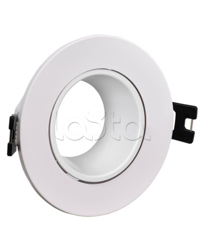 Светильник 4104 встраиваемый MR16 круг пласт. белый IEK (LT-UVB0-4104-GU05-1-K01) в Ставрополе Светильники Pintop.ru