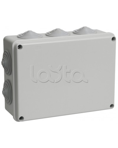 Коробка КМ41244 распаячная для о/п (RAL7035, 10 гермовводов) IEK UKO11-190-140-070-K41-55 в Ставрополе Аксессуары для средств охраны периметра Pintop.ru