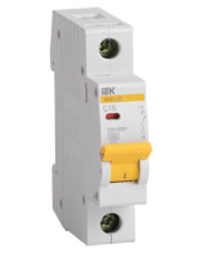 Выключатель автоматический 1Р 40 А (тип C) IEK ВА47-29 (MVA20-1-040-C) в Ставрополе Электротехническое оборудование Pintop.ru