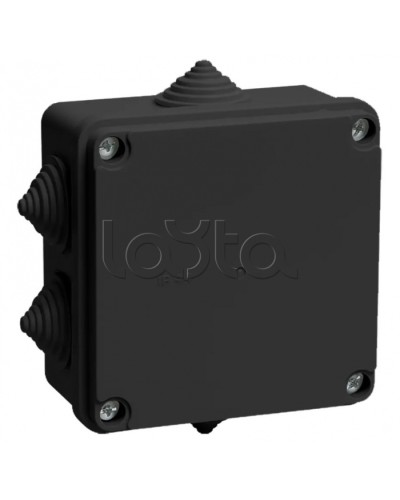 Коробка расп. КМ41233 100х100х50мм IP44 6 вв. черная IEK (UKO11-100-100-050-K02-44) в Ставрополе Распределительные коробки Pintop.ru