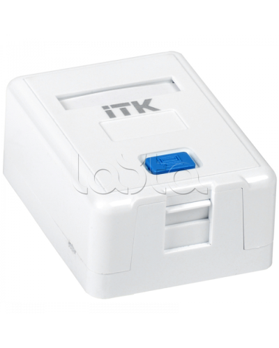 ITK Корпус настенной розетки для 1 мод. Keystone Jack (CS2-012) в Ставрополе Коннекторы Pintop.ru