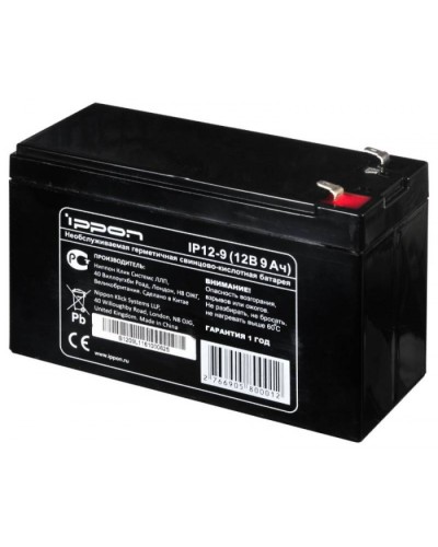 Аккумулятор свинцово-кислотный Ippon IP12 - 9 в Ставрополе Электротехническое оборудование Pintop.ru