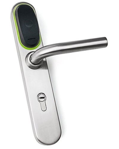 Замок для двери электромеханический IronLogic Eurolock EHT net (серебро) dd=85 мм в Ставрополе Электромеханические замки Pintop.ru