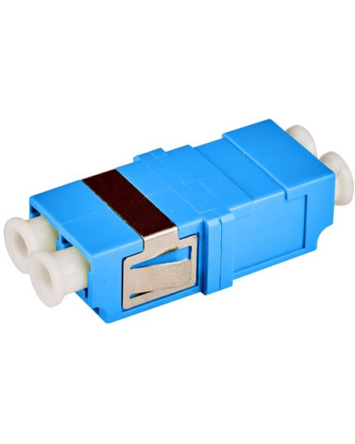 Адаптер оптический LC, OM3, корпус SC без фланцев, дуплексный LANMASTER LAN-2LCS/NF-AM-OM3 в Ставрополе Коннекторы Pintop.ru