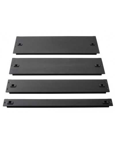 Фальш-панель металлическая 19 3U, быстросъемная, черная LANMASTER LAN-DC-TLMFP-3U в Ставрополе Аксессуары для стоек и шкафов Pintop.ru