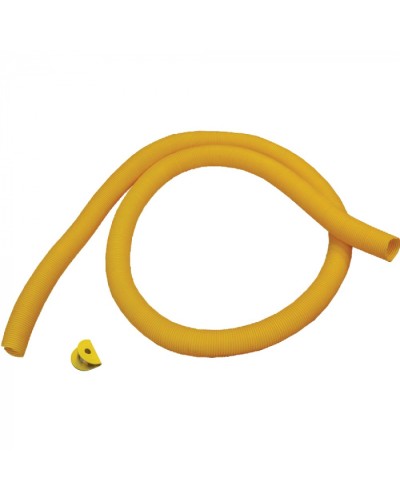 Гофротруба 80 мм для кабельного спуска, с разрезом, 3 метра, желтая LANMASTER (LAN-OT-TUBE-80) в Ставрополе Аксессуары для лотков Pintop.ru