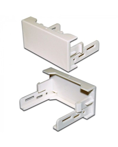 Вставка-заглушка Mosaic 22.5x45, белая LANMASTER (LAN-WA-LP-XX-WH) в Ставрополе Патч-корды оптические Pintop.ru