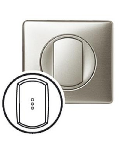 Лицевая панель для выключателя с индикацией титан Celiane Legrand 068303 в Ставрополе Аксессуары для кабель-канала Pintop.ru