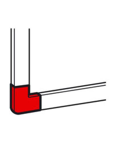 Угол плоский для кабель-канала METRA 40x40 Legrand (638183) в Ставрополе Аксессуары для кабель-канала Pintop.ru
