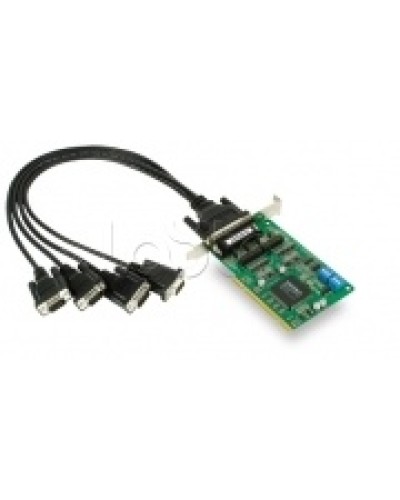 Плата 4-х портовая промышленная RS-232/422/485 для шины Universal PCI + кабель Moxa CP-134U-DB9M в Ставрополе Сетевые карты Pintop.ru