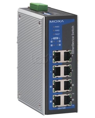 Коммутатор неуправляемый промышленный 8-портовый Moxa EDS-308-T в Ставрополе Коммутаторы Pintop.ru