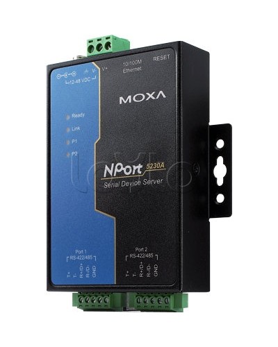 Сервер 2-портовый RS-422/485 в Ethernet Moxa NPort 5230A в Ставрополе Дополнительное оборудование для ОПС Pintop.ru
