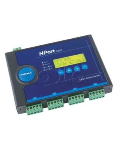Сервер 4-портовый RS-422/485 в Ethernet Moxa NPort 5430 в Ставрополе Дополнительное оборудование для ОПС Pintop.ru