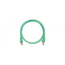 Шнур коммутационный 2хRJ45/8P8C, U/UTP, 4 пары, Кат.5е, PVC, зеленый (0,3м) NIKOMAX NMC-PC4UD55B-003-GN