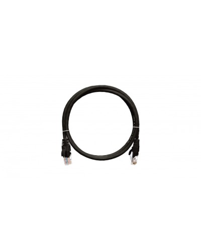 Шнур коммутационный 2хRJ45/8P8C, U/UTP, 4 пары, Кат.5е, LSZH, черный (1м) NIKOMAX NMC-PC4UD55B-010-C-BK в Ставрополе Патчкорды (медные) Pintop.ru