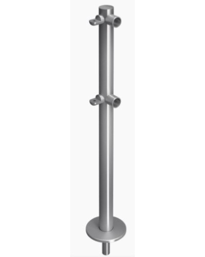 Стойка ограждения съемнаяL-образная с 2-мя полупетлями слева Oxgard ВЗР 1996Р.20-03 в Ставрополе Ограждения Pintop.ru