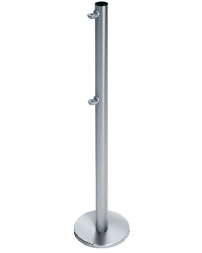 Стойка ограждения с 2-мя полупетлями односторонняя передвижная Oxgard ВЗР2442.09.10 в Ставрополе Ограждения Pintop.ru