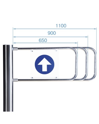Створка для стойки калитки PERCo-AG-900 (900мм) в Ставрополе Ограждения Pintop.ru
