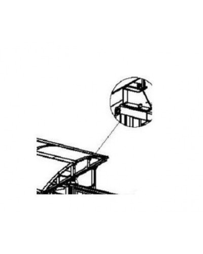 Кронштейн для стыковки турникета PERCo-RF01 0-09 в Ставрополе Дополнительное оборудование для СКУД Pintop.ru