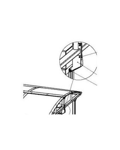 Кронштейн для стыковки турникета PERCo-RF01 0-11 в Ставрополе Дополнительное оборудование для СКУД Pintop.ru