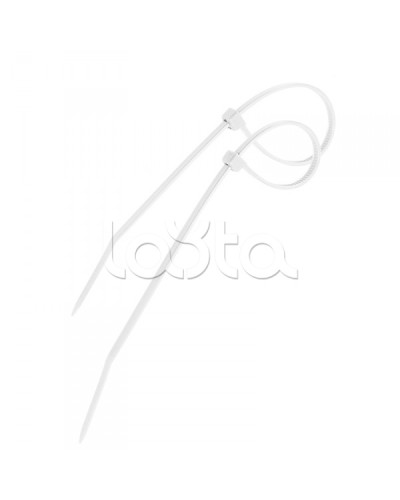 Стяжка 300х4 мм нейлоновая белый (100шт/уп) PROCONNECT 57-0300 в Ставрополе Стяжки-хомуты Pintop.ru