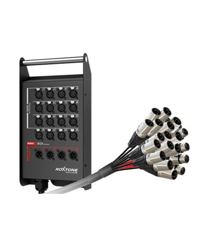 Кабель многожильный со сценической коробкой, с разъемами Roxtone+Neutrik ROXTONE STBN1204L25 в Ставрополе Аксессуары для СОУЭ Pintop.ru