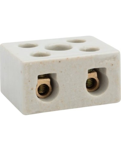 Клемма керамическая винтовая КВ 12 мм² 2 пары контактов с крепежным отверстием (50 шт./уп.) REXANT (07-6223) в Ставрополе Монтажные материалы Pintop.ru