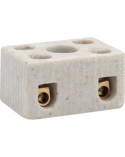 Клемма керамическая винтовая КВ 4 мм² 2 пары контактов с крепежным отверстием (100 шт./уп.) REXANT (07-6221) в Ставрополе Монтажные материалы Pintop.ru