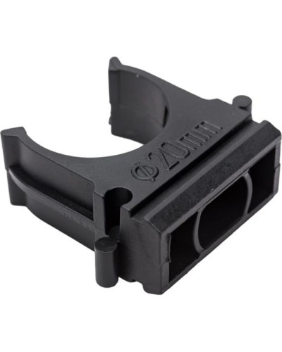 Крепеж-клипса для трубы ø 20 мм, черная (100 шт./уп.) Rexant (28-0120-3) в Ставрополе Держатели, клипсы, скобы Pintop.ru